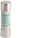 Wkładka bezpiecznikowa cylindryczna CH-14 14x51mm aM 20A 500VAC LF420M HAGER