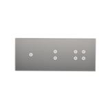 Simon 54 Touch Panel dotykowy S54 Touch 3 moduły 1 pole dotykowe + 2 pole dotykowe pionowe + 4 pola dotykowe srebrna mgła DSTR3134/71 KONTAKT