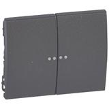 SISTENA LIFE KLAWISZ CHOCO PODWÓJNY DO MECHANIZMÓW PODŚWIETLANYCH, Legrand