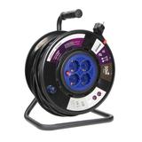 Przedłużacz bębnowy 4 gniazda (schuko) kabel PVC H05VV-F 3x1,5mm2 długość - 50m STAŁE GNIAZ OR-AE-13