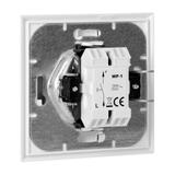 Łącznik podtynkowy jednobiegunowy Luna, 10A, 250V, WP-1L, biały OR-OE-7600/W ORNO