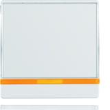 BERKER Q.1/Q.3/Q.7 Klawisz z 2 dołączonymi soczewkami i dużym z polem opisowym biały aksamit 1696608