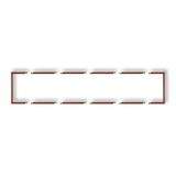 Ramka wypełniająca pięciokrotna DECO brązowy metalik 9DRW-5 KARLIK