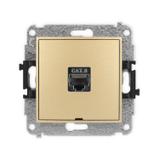 ICON Mechanizm gniazda komputerowego pojedynczego 1xRJ45, kat. 8, ekranowany, 8-stykowy, bez pola op