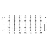 otwarta bramka diodowa 14x1N 4007