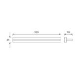 Oprawa dekoracyjna SMD LED REGAL LED 12W CHROME 4000K 00009 IDEUS