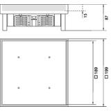 tehalit.VE-EE Pokrywa pełna IP54 20kN EKSQ06 200X200 15mm stal nierdzewna EKSQ060BL15 HAGER