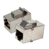 Adapter RJ45 kat. 5e STP Keystone Snap-In metalowa obudowa