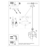 Sollux Lampa wisząca TULIP biały SL.0666