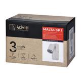 MALTA SP 1, oprawa ścienno-sufitowa, GU10 max. 12W, IP20, biała, prostokątna podstawa AD-OP-6480WGU10 ORNO