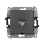 ICON Mechanizm gniazda komputerowego pojedynczego 1xRJ45, kat. 5e, ekranowany, 8-stykowy, bez pola o