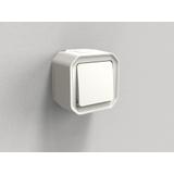 NOWE PLEXO - PRZYCISK JEDNOBIEGUNOWY KOMPLET NATYNKOWY 10 A - 250 V~ BIAŁY