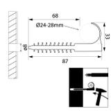 Uchwyt USMH-25 (25szt) 46157 OPATÓWEK