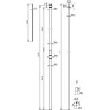 DEHNconductor przewód o izolacji H VI power 27 mm Cu, zestaw w rurze wsporczej o dł. 3500 mm z iglic