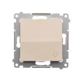 Simon 54 Przycisk „dzwonek” 10A szybkozłączka kremowy