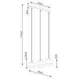 Sollux Lampa wisząca SAVAR 3 czarna SL.1133