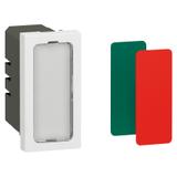 MOSAIC LAMPA SYGNALIZACYJNA POJEDYNCZA PŁASKA - 1 MODUŁ ANTYBAKTERYJNA 1W 230V~, Legrand