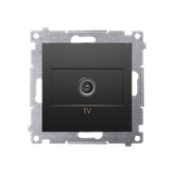 Simon 54 Gniazdo antenowe TV pojedyncze Do instalacji indywidualnych czarny
