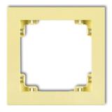 DECO Ramka uniwersalna pojedyncza z tworzywa DECO Pastel Matt kanarkowa