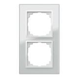 SENTIA: Ramka 2xszklana biała IP 20