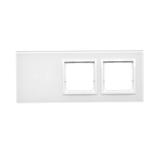 Simon 54 Touch Panel dotykowy S54 Touch 3 moduły 2 pola dotykowe poziome + 2 otwory na osprzęty S54 biała perła DSTR3200/70 KONTAKT