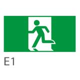 Piktogram wyjście ewakuacyjne - E1