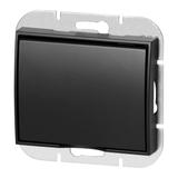 Gniazdo pojedyncze podtynkowe 2P+Z Schuko bryzgoszczelne z klapką Onyx, 16A, 250V, PT-17OH, czarny OR-OE-7505(GS)/BB ORNO