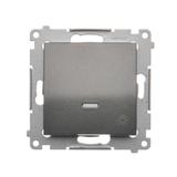 Simon 54 Przycisk „światło” z podświetleniem LED 10A szybkozłączka antracyt