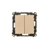 Simon 55 Przycisk zwierny poczwórny 10 AXm szybkozłączka Szampański mat