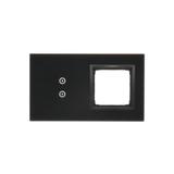 Simon 54 Touch Panel dotykowy S54 Touch 2 moduły 2 pola dotykowe pionowe + 1 otwór na osprzęt S54 zastygła lawa DSTR230/73 KONTAKT