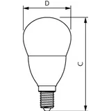 Żarówka LED Kulka 7W=60W 806lm / 6500K barwa zimna lustre 7-60W E14 865 P48 FR PHILIPS