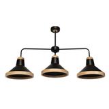 plafon Salma 3xE27 czarny MLP6297 Milagro