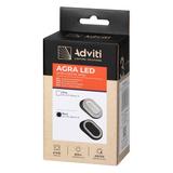 AGRA lampka podszafkowa LED 2,5W, 80lm, 4000K, czarna AD-OM-6564L4/B ORNO