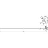 Wspornik do przewodu HVI 20 mm z obejmą taśmową, K-stal nierdzewna NIRO