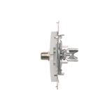 Simon 54 Gniazdo antenowe typu F podwójne. Do instalacji indywidualnych biały