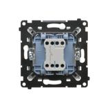 Simon 55 Przycisk zwierny pojedynczy zwierny bez piktogramu szybkozłączka Aluminium mat