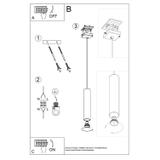 Sollux Lampa wisząca LAGOS 1 beżowa SL.1479