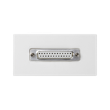 Simon Connect Płytka 90x45mm (2xK45) złącza LPT (D-Sub 25) + wkład czysta biel K104A/9 KONTAKT