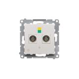 Simon 54 WMDE-012000-011AB Gniazdo ekwipotencjalne podwójne (moduł); antyba