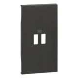Living Now - Plakietka Ładowarki Usb - 2 Moduły - Czerń Bticino KG12C LEGRAND