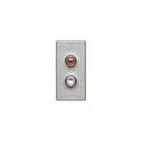 Simon Connect Płytka K45/2 złącz 2x RCA (CINCH) 225x45mm + wkłady zaciski śrubowe aluminium K101B/8 KONTAKT