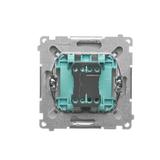 Simon Basic Przycisk światło 16A z. śrub. satynowy