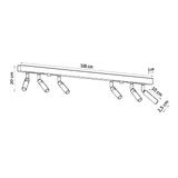 Sollux Plafon EYETECH 6 czarny SL.0901