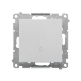 Simon 55 Przycisk zwierny /światło/ szybkozłączka Aluminium mat