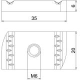 MS41SN M6 A4 Nakrętka ślizgowa