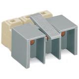 gniazdo wtykowe 2,5 mm2 3-torowe białe/szare