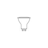 Lampa LED VALUE PAR16 50 90 4,5W/827 230V GU10 BK