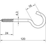 915, HAKI STROP.120MM Z GWINT.I WKR.
