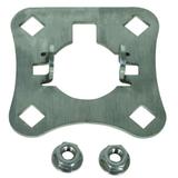 Płytka łącząca, stal nierdzewna NIRO, do rur 50 mm dla przyłączenia 4 głowic H VI