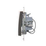 Simon 54 Łącznik potrójny z podświetleniem LED 10A 250V szybkozłączka brąz mat DW31L.01/46 KONTAKT